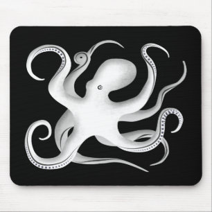 Octopus-Silhouette Mousepad
