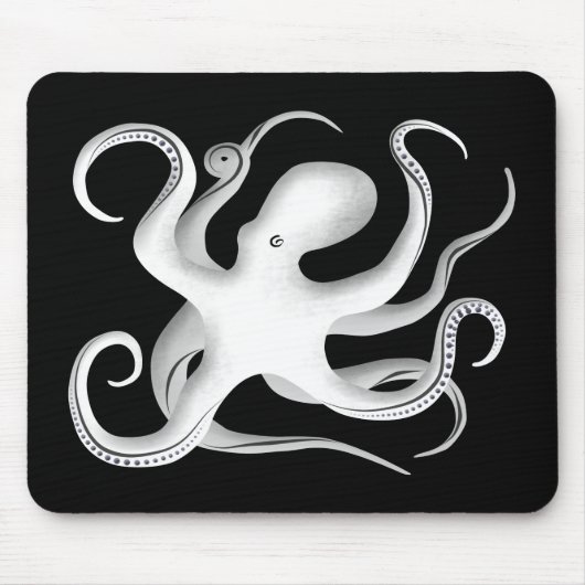 Octopus-Silhouette Mousepad (Vorne)