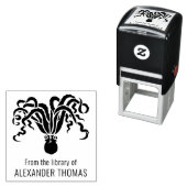 Octopus Silhouette Sea #2 Bibliotheksname Permastempel (Beispiel)