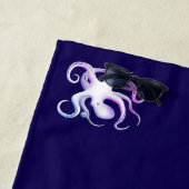 Octopus-Silhouette Strandtuch (Beispiel)
