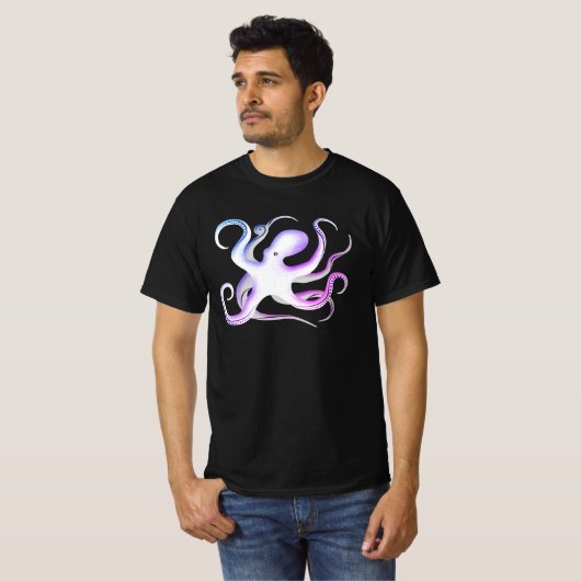 Octopus-Silhouette T-Shirt (Vorne ganz)