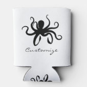 Octopus Silhouette Thunder_Cove Dosenkühler (Rückseite)