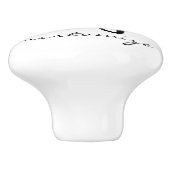 Octopus Silhouette Thunder_Cove Keramikknauf (Seitenansicht)