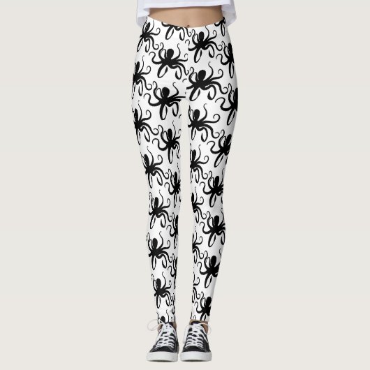 Octopus Silhouette Thunder_Cove Leggings (Vorderseite)