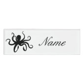 Octopus-Silhouette Thunder_Cove Namenschild (Vorderseite)
