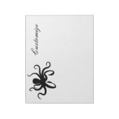 Octopus Silhouette Thunder_Cove Notizblock (Rotiert)