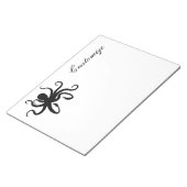 Octopus Silhouette Thunder_Cove Notizblock (angewinkelt)