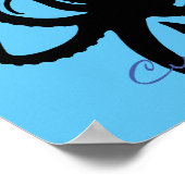 Octopus Silhouette Thunder_Cove Poster (Ecke)