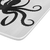 Octopus Silhouette Thunder_Cove Schneidebrett (Ecke)