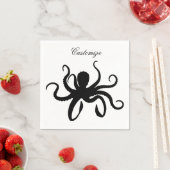 Octopus Silhouette Thunder_Cove Serviette (Beispiel)