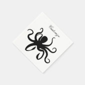 Octopus Silhouette Thunder_Cove Serviette (Ecke)