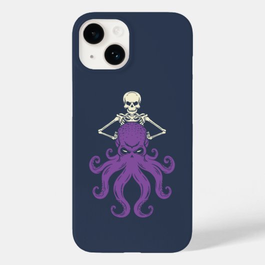 Octopus Skeleton Case-Mate iPhone Hülle (Rückseite)