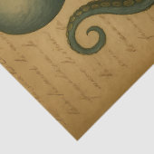 Octopus Skull Nautical Gothic Dekoration mit Zitro Seidenpapier (Ausschnitt)