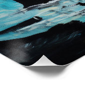 Octopus Skull Tarot Witchy AI Art Sem-Gloss Poster (Ecke)