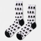 Octopus Socks - B&W - Unisex Socken (Linkes Detail)