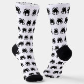 Octopus Socks - B&W - Unisex Socken (Gewinkelt)