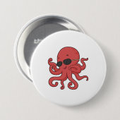 Octopus-Sonnenbrille Button (Vorne & Hinten)