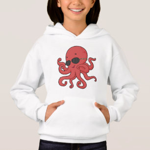 Octopus-Sonnenbrille Hoodie