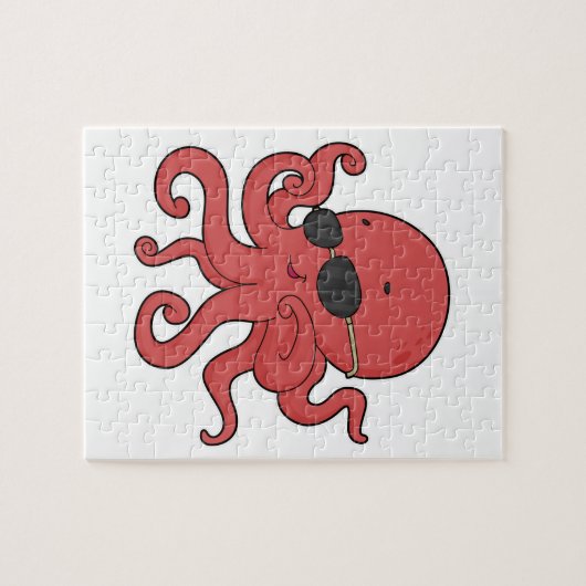 Octopus-Sonnenbrille Puzzle (Horizontal)