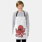 Octopus-Sonnenbrille Schürze (Getragen)