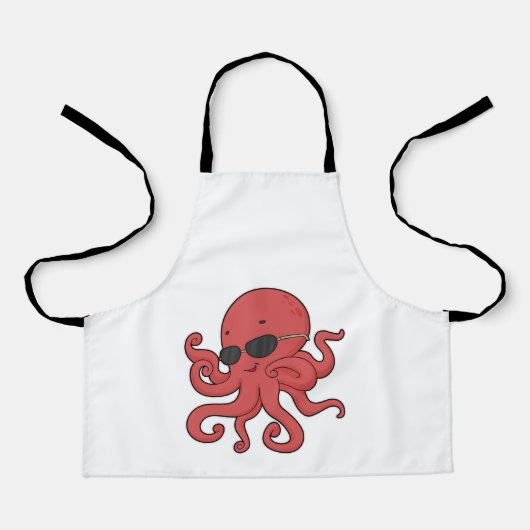 Octopus-Sonnenbrille Schürze (Vorderseite)