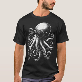 Octopus Sonnenbrille T-Shirt