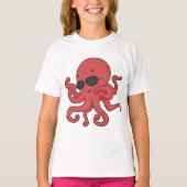 Octopus-Sonnenbrille T-Shirt (Vorderseite)