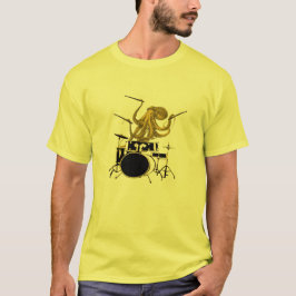 Octopus spielt Schlagzeug Drum Shirt Drum T Shirt