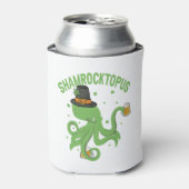 Octopus St Patricks Day Shamrocktopus Leprechaun Dosenkühler (Kanne Vorderseite)