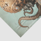 Octopus Steampunk Marine Life Aquatic Seidenpapier (Detail)