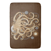 Octopus Steampunk Surreal Retro Style Machine Badematte (Vorderseite Vertikal)