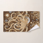 Octopus Steampunk Surreal Retro Style Machine Badhandtuch Set (Handtuch)