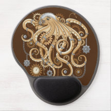 Octopus Steampunk Surreal Retro Style Machine