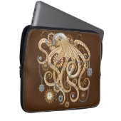 Octopus Steampunk Surreal Retro Style Machine Laptopschutzhülle (Vorne Rechts)