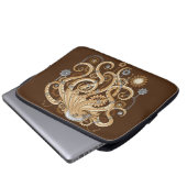 Octopus Steampunk Surreal Retro Style Machine Laptopschutzhülle (Vorne Knopf)