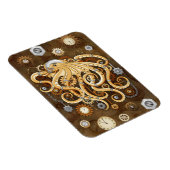 Octopus Steampunk Surreal Retro Style Machine Magnet (Rechte Seite)