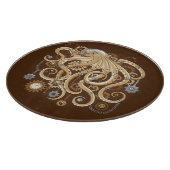 Octopus Steampunk Surreal Retro Style Machine Schneidebrett (Ecke)