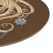 Octopus Steampunk Surreal Retro Style Machine Schneidebrett (Ecke)