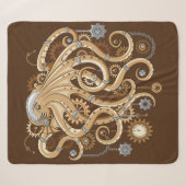 Octopus Steampunk Surreal Retro Style Machine Sherpadecke (Vorderseite (Horizontal))