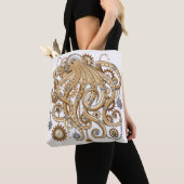 Octopus Steampunk Surreal Retro Style Machine Tasche (Von Nahem)