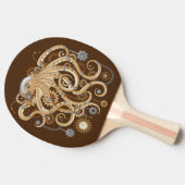 Octopus Steampunk Surreal Retro Style Machine Tischtennis Schläger (Seitenansicht)