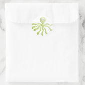 Octopus-Sticker Runder Aufkleber (Tasche)