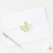 Octopus-Sticker Runder Aufkleber (Umschlag)