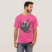 Octopus Sugar Skull Graphic T-Shirt (Vorne ganz)
