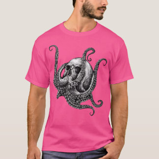 Octopus Sugar Skull Graphic T-Shirt