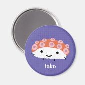 Octopus Sushi (tako) Magnet (Vorderseite/Rückseite)