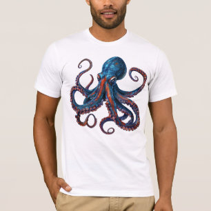 Octopus T-Shirt - Benutzerdefiniertes Grafik-T-Shi