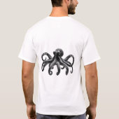 Octopus-T - Shirt - Schwarz/Weiß (Rückseite)