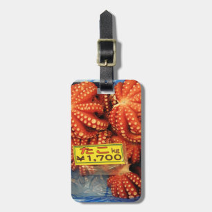 Octopus Tako た こ Tsukiji Fish Market, Tokio, Japan Gepäckanhänger