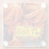 Octopus Tako た こ Tsukiji Fish Market, Tokio, Japan Glasuntersetzer (Rückseite)